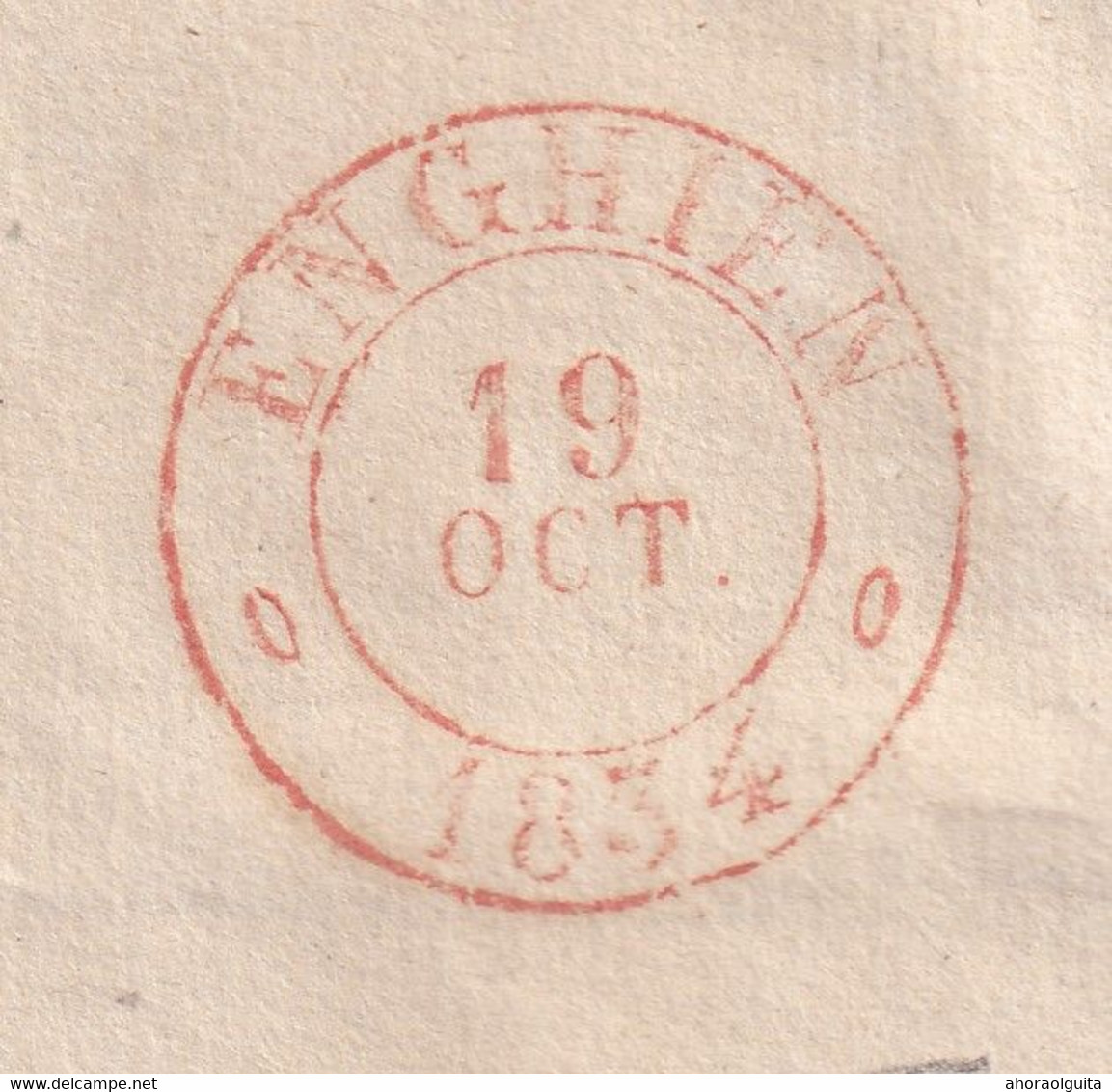 DT483 -- Collection BRAINE LE COMTE -  Lettre Précurseur 1834 Vers ENGHIEN - Port 10 Cents - 1830-1849 (Belgique Indépendante)