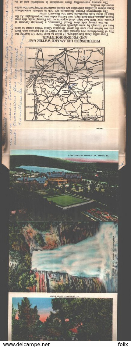 Letter Card - Views Of The Pocono Mountains And Delaware Water Gap - 18 Views - Autres & Non Classés