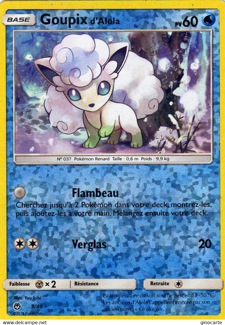 Carte Pokemon 9/40 Goupix 60pv 2018 Mc Donald's Hologramme - McDonald's