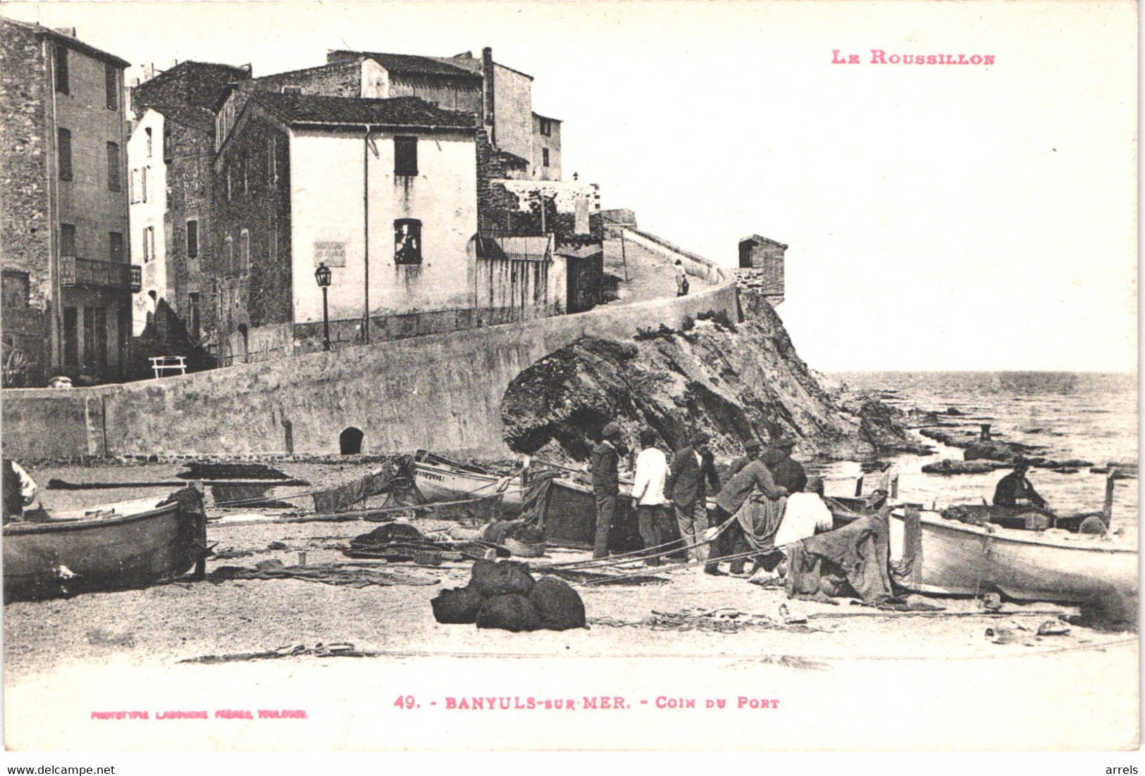 FR66 BANYULS SUR MER - Labouche 49 - Coin Du Port - Pêcheurs - Animée - Belle - Banyuls Sur Mer