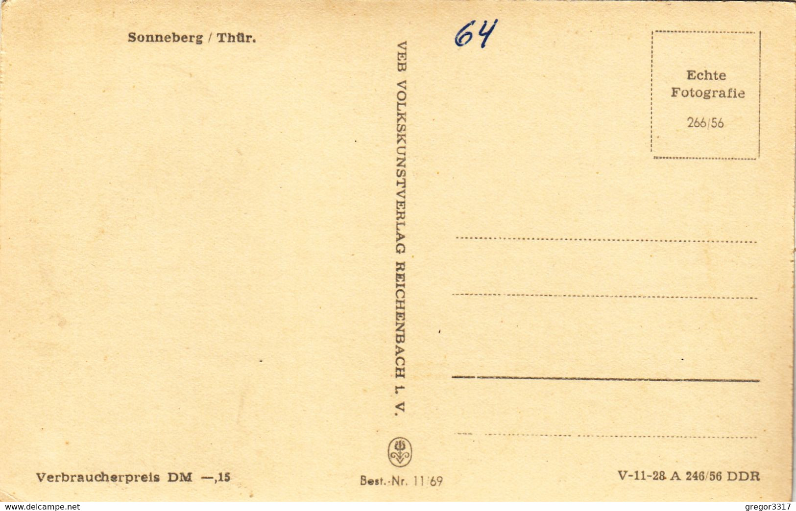 6945) SONNEBERG - Thür. - ALT !! - Sonneberg