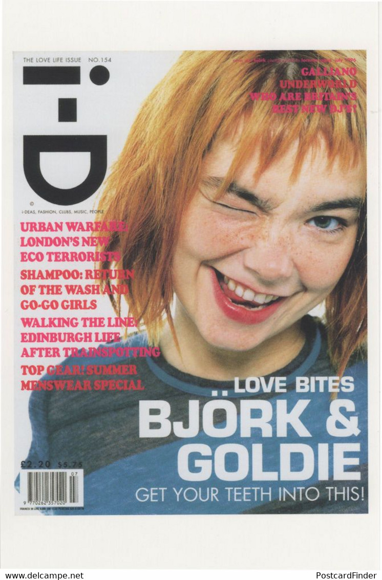 Bjork Of The Sugarcubes Magazine Cover Girl Postcard - Musik Und Musikanten