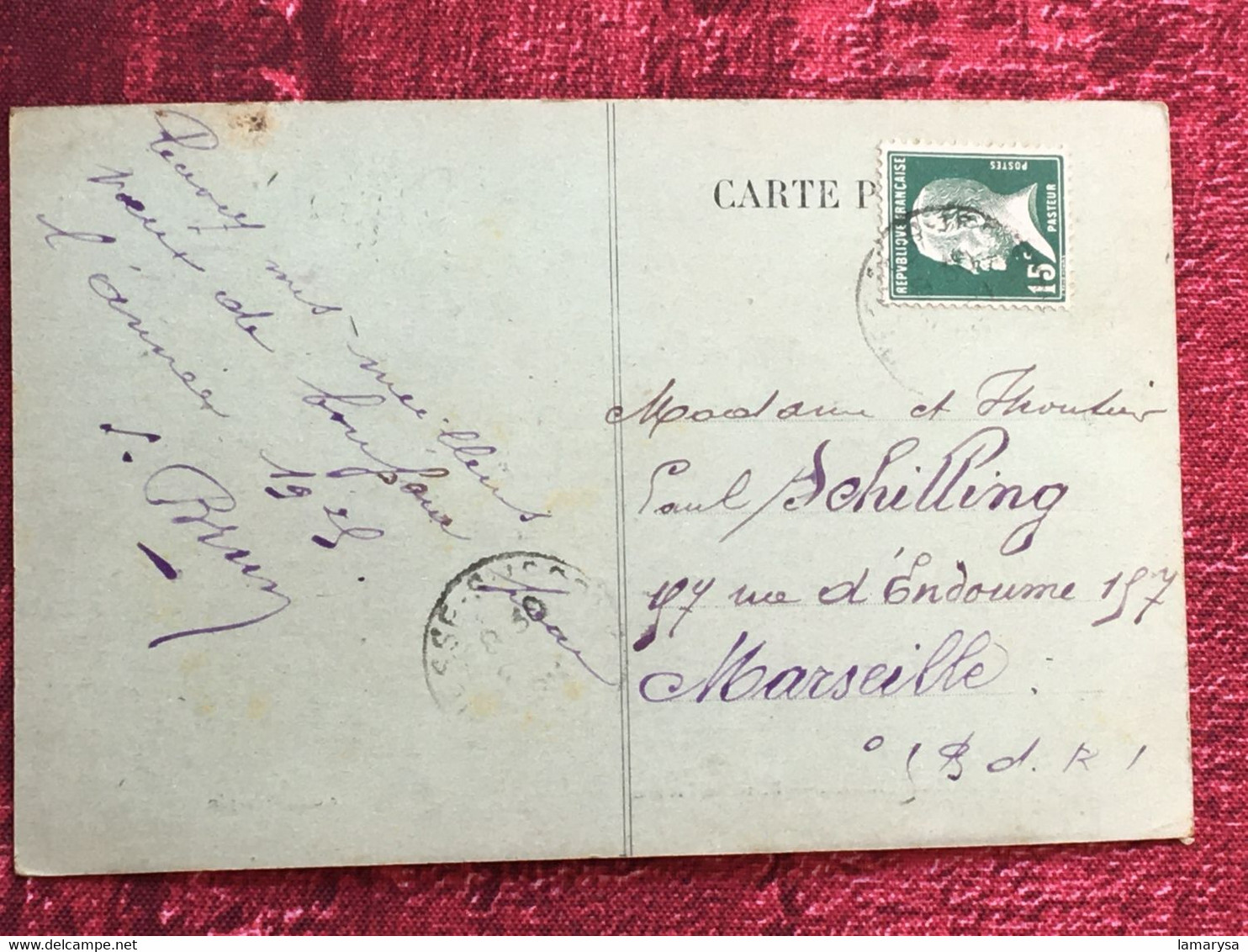 [83] Var  Besse-sur-Issole Place Du Pradou  CPA Carte Postale -☛ Endoume Marseille France 1920...timbre Pasteur - Besse-sur-Issole