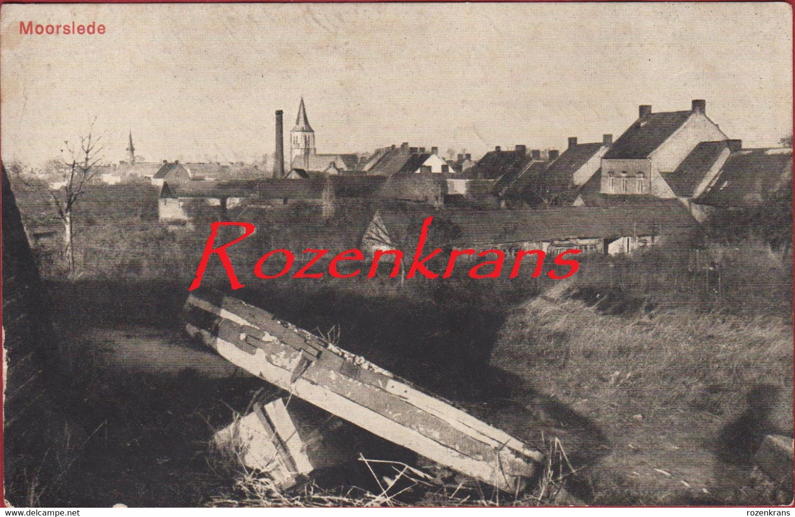 Moorslede 1916 Feldpost Feldpostexpedition Kriegs Erinnerungs Karte WW1 WWI  1 Kompagnie Inf. Regt. 233 - 51. Res. Div. - Moorslede