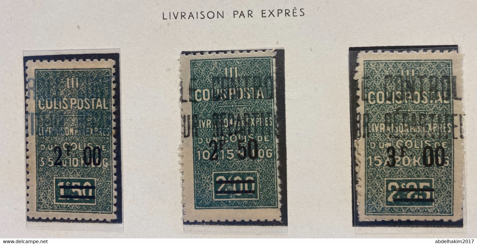 Algerie, Colis Postaux YT48-50 Neuf*/ MH Pour L’etat, Voir Photos - Pacchi Postali