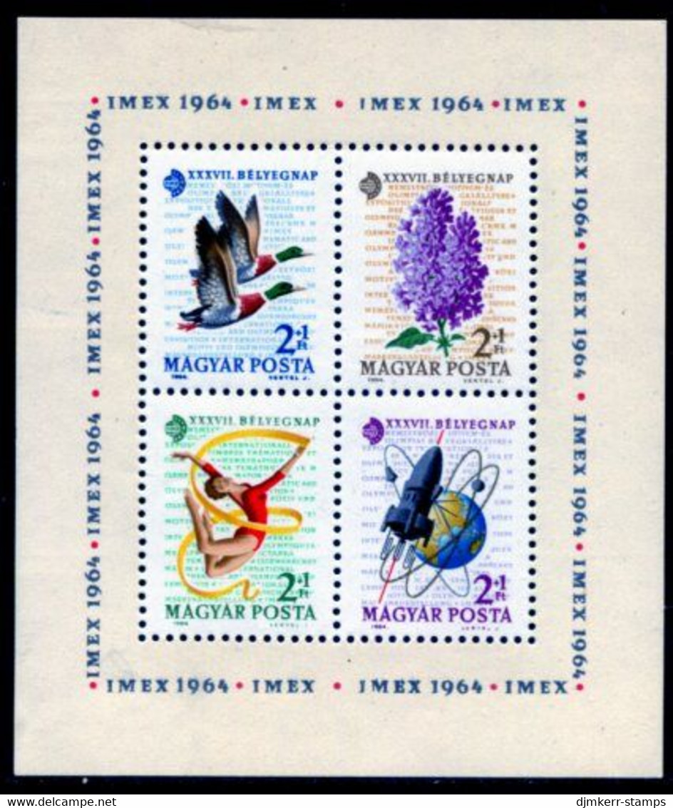 HUNGARY 1964 Stamp Day  Block MNH / **.  Michel Block 42 - Nuevos