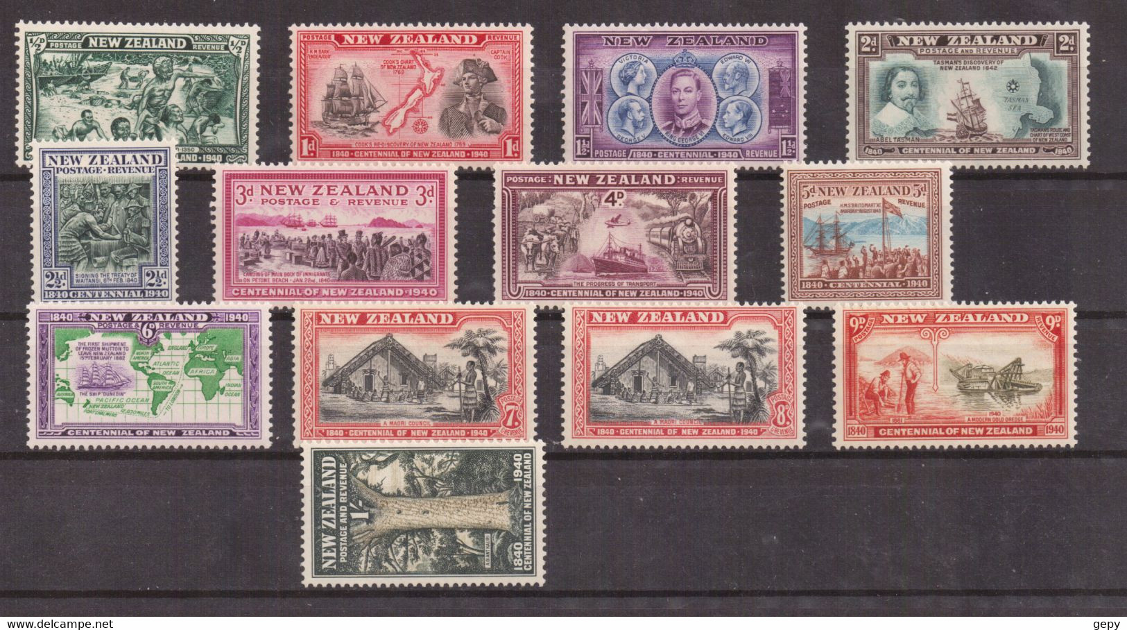 NEW ZEALAND - 1940 VARIOUS SUBJECTS - COMPLETE SET MNH - Nuevos