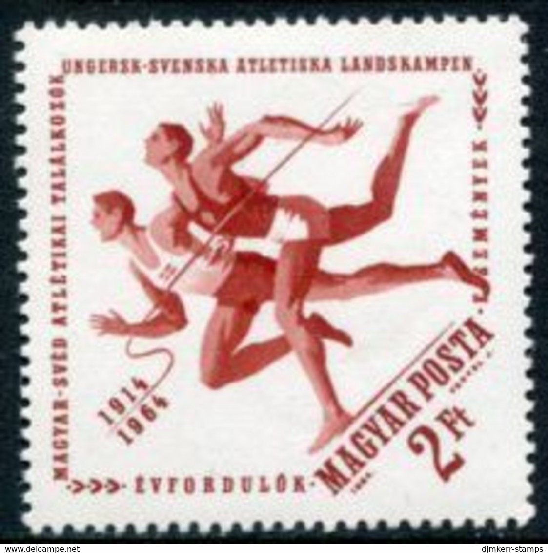 HUNGARY 1964 Hungarian-Swedish Athletics Meeting MNH / **.  Michel 2027 - Neufs