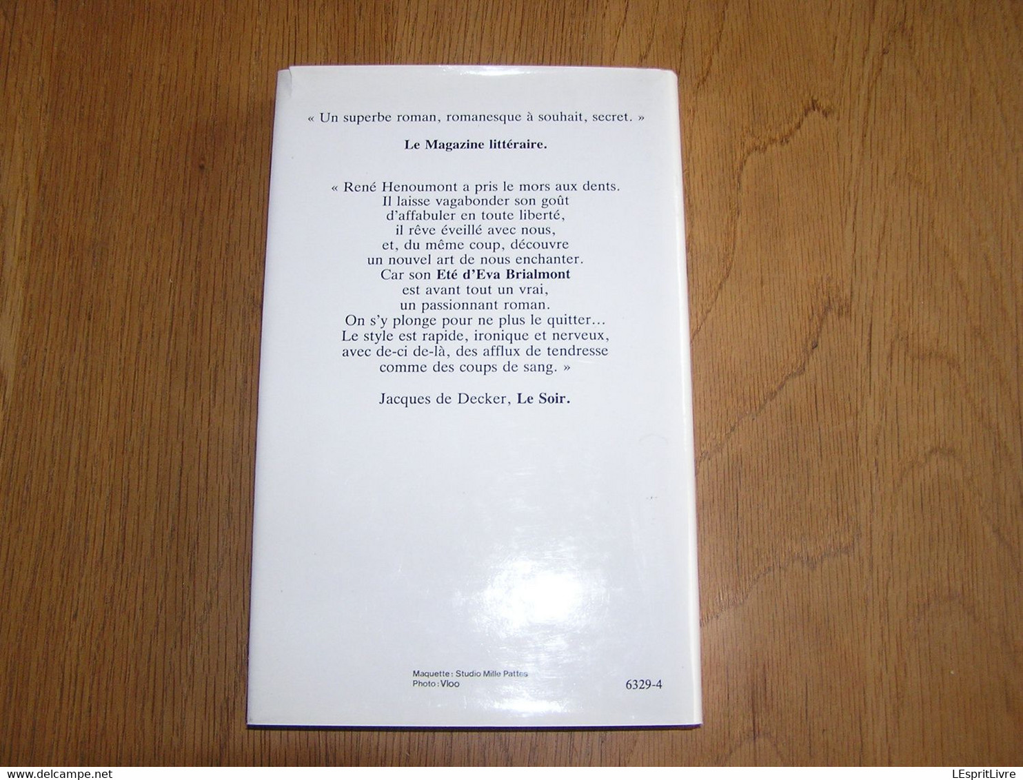 L' ETE D' EVA BRIALMONT Roman René Henoumont Auteur Ecrivain Belge Histoire - Belgian Authors