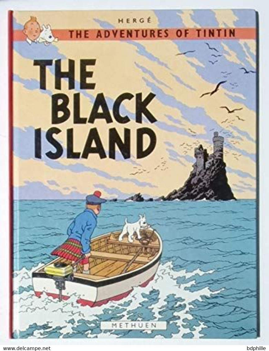 THE ADVENTURES OF TINTIN - THE BLACK ISLAND - HERGE - 1983 - Cómic Traducidos