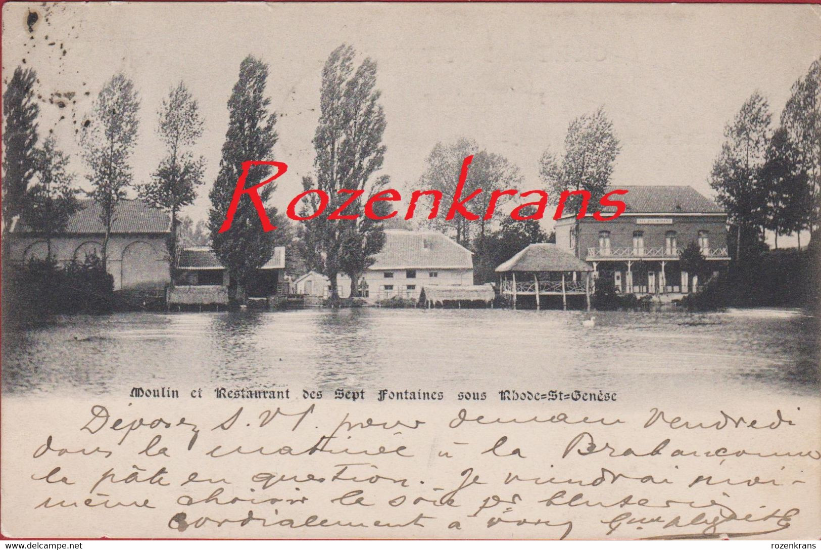 Sint St-Genesius-Rode Rhode St Genese Moulin Et Restaurant Des Sept Fontaines 1902 - Rhode-St-Genèse - St-Genesius-Rode