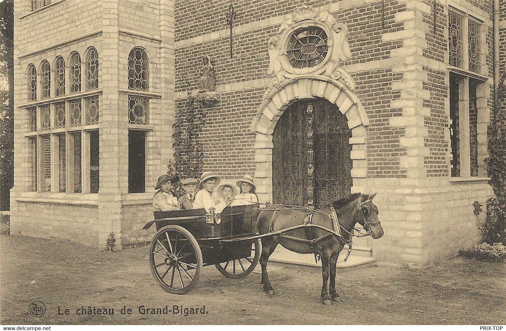 REF4524/ CP-PK Le Château De Grand-Bigard (Groot Bijgaard) Animée Cheval Calèche MINT - Dilbeek