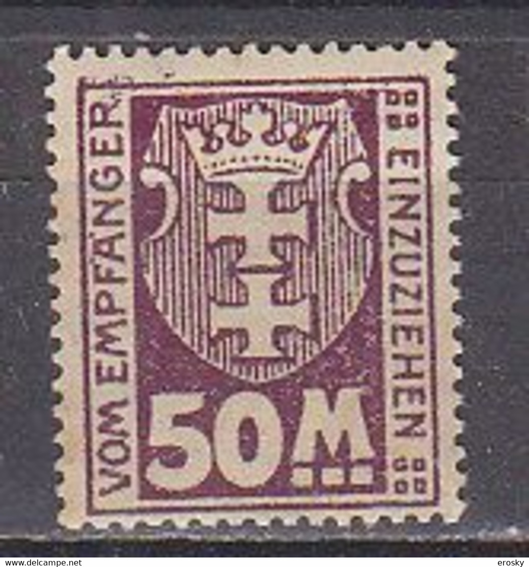 N0257 - DANTZIG TAXE Yv N°17 * - Altri & Non Classificati