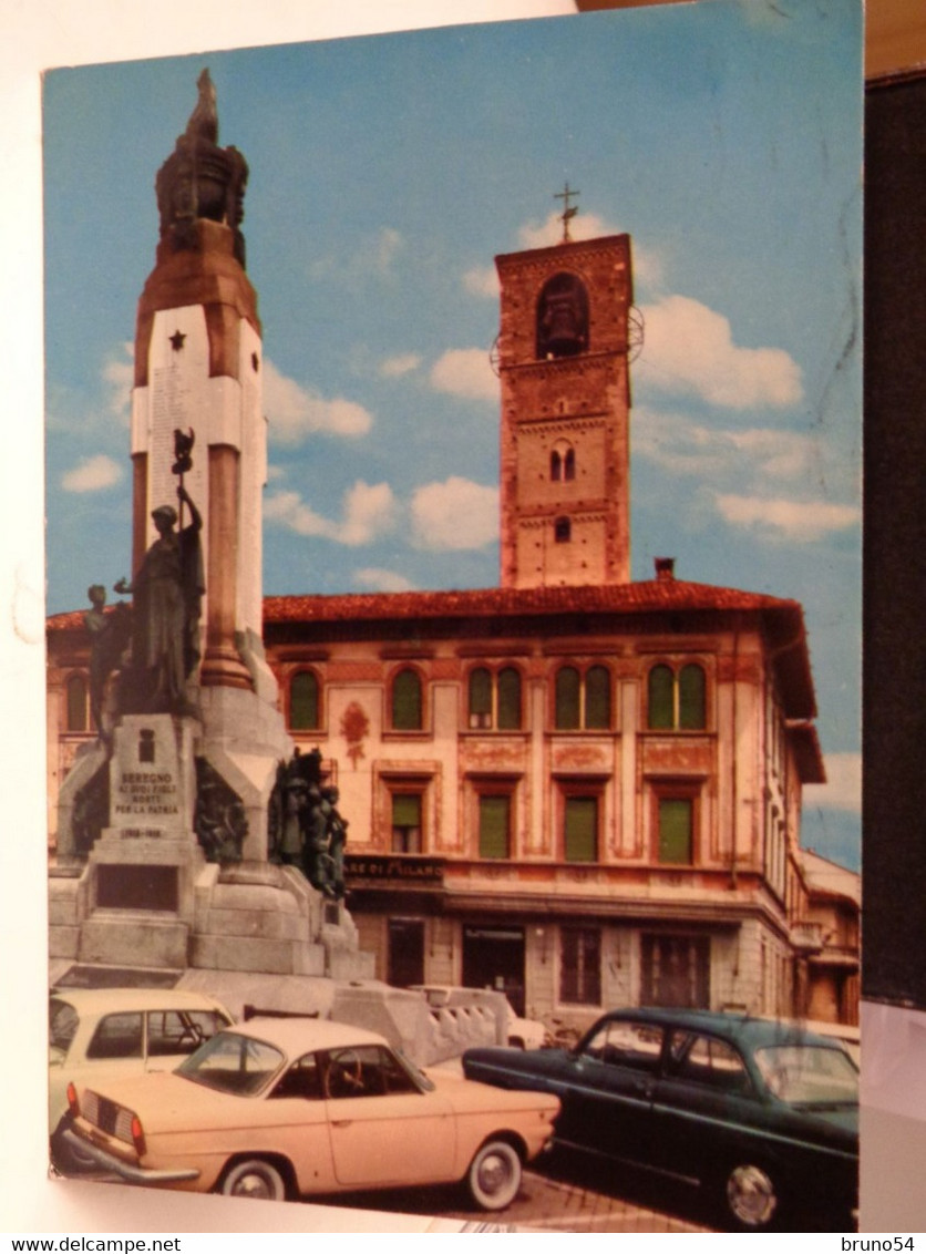 Cartolina Seregno Prov Monza Monumento Ai Caduti Auto Campanile 1974 - Monza