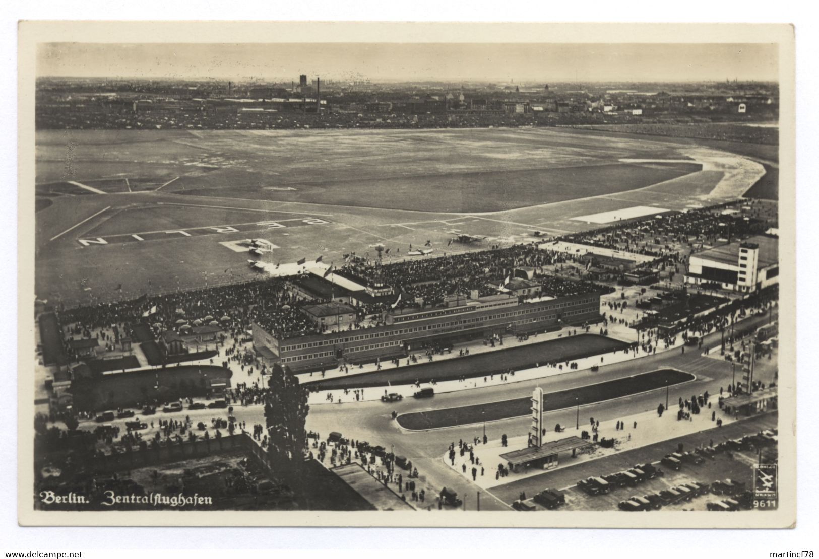 1000 Berlin Zentralflughafen Flieger-Foto Aus Etwa 150 M Höhe RLM - Tempelhof