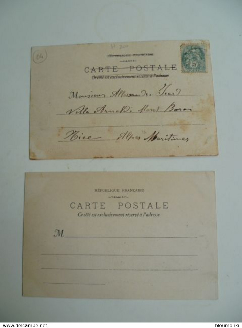 CPA / Lot De 2 Cartes Postales Anciennes / -Alpes - Gréoux Les Bains - Le Lavoir Et Les Ruines Du Chateau Des Templiers - Gréoux-les-Bains