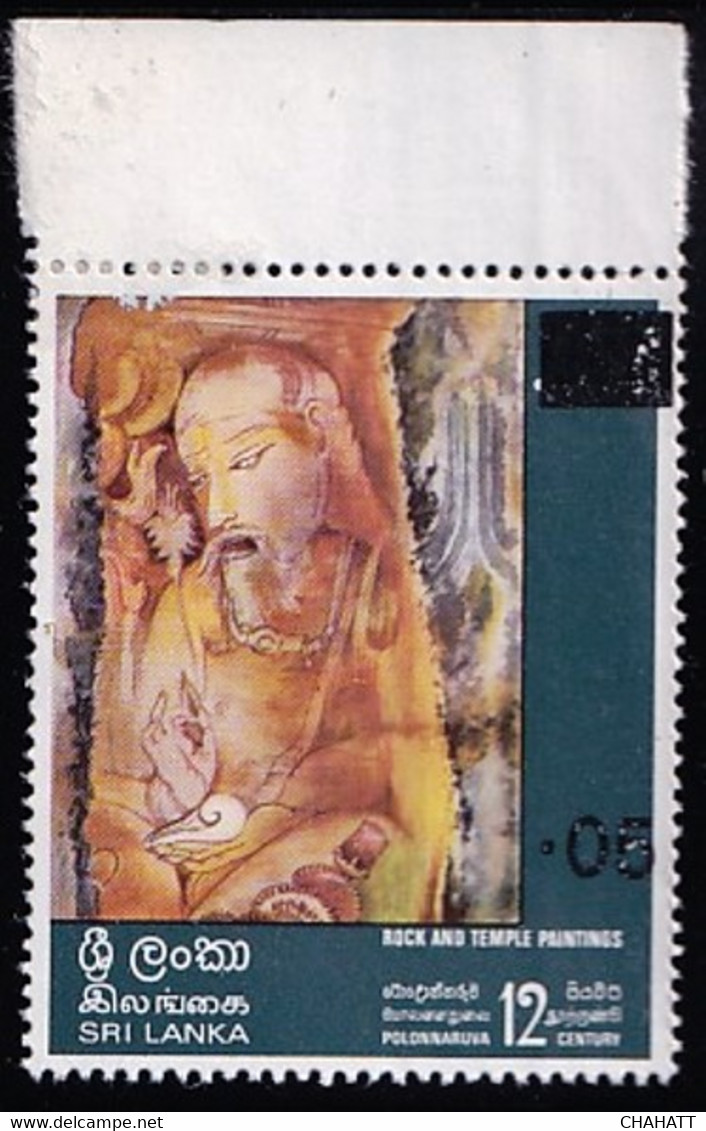 BUDDHISM- ROCK & TEMPLE PAINTING- SURCHARGED- DOWN RATED- SRI LANKA-SCARCE- MNH-BR1-3 - Buddhism