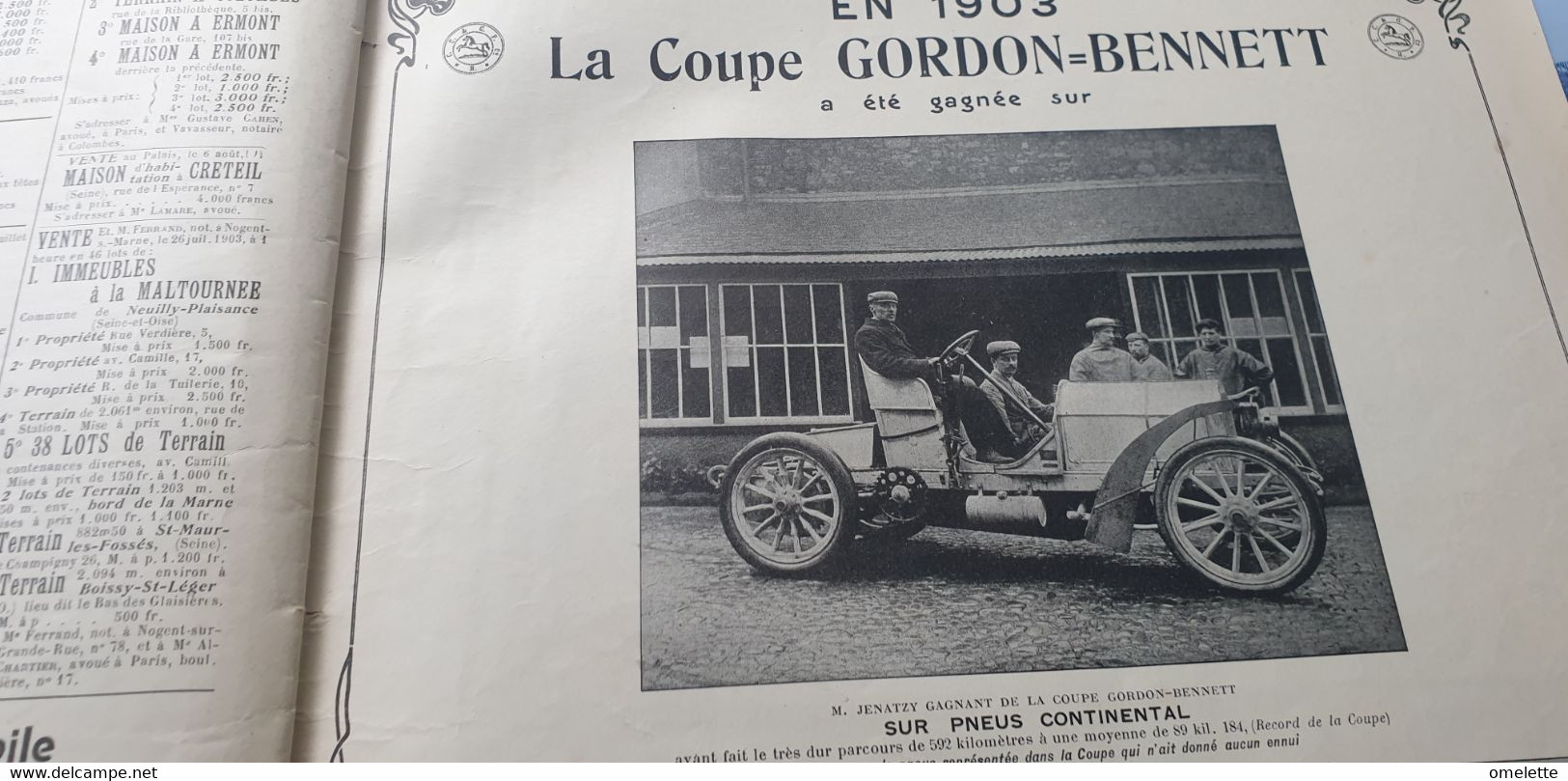 V I 03/PAPE LEON XIII  CONCLAVE  VATICAN /TOUR DE FRANCE AUCOUTURIER GARIN BRANGE GORDON BENNETT JENATZY /MICHELIN