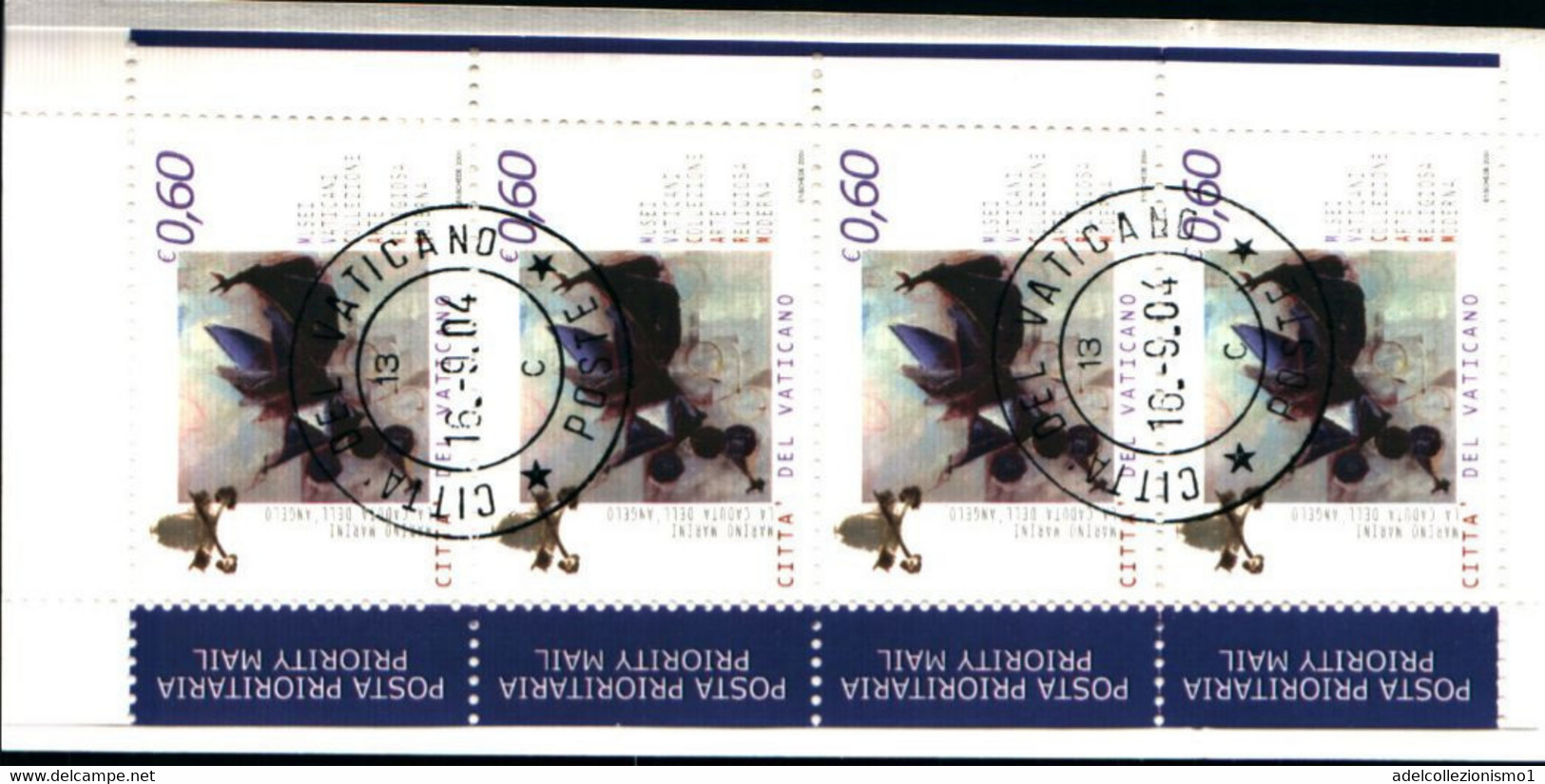 42353) VATICANO-Arte Contemporanea (4 Esemplari Da 0,60 €) - LIBRETTO - 16 Settembre 2004-SERIE COMPLETA-USATO - Carnets