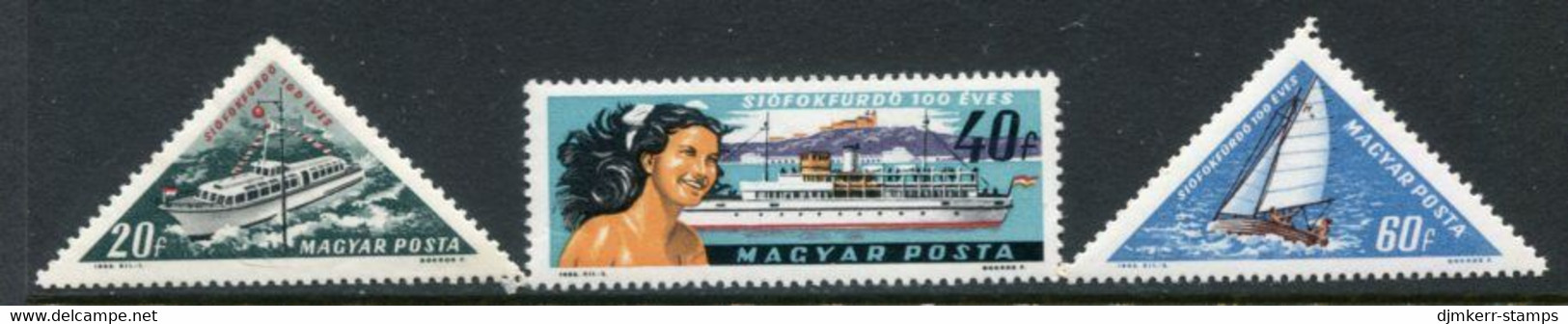 HUNGARY 1963 Centenary Of Siofok Resort MNH / **.  Michel 1938-40 - Unused Stamps