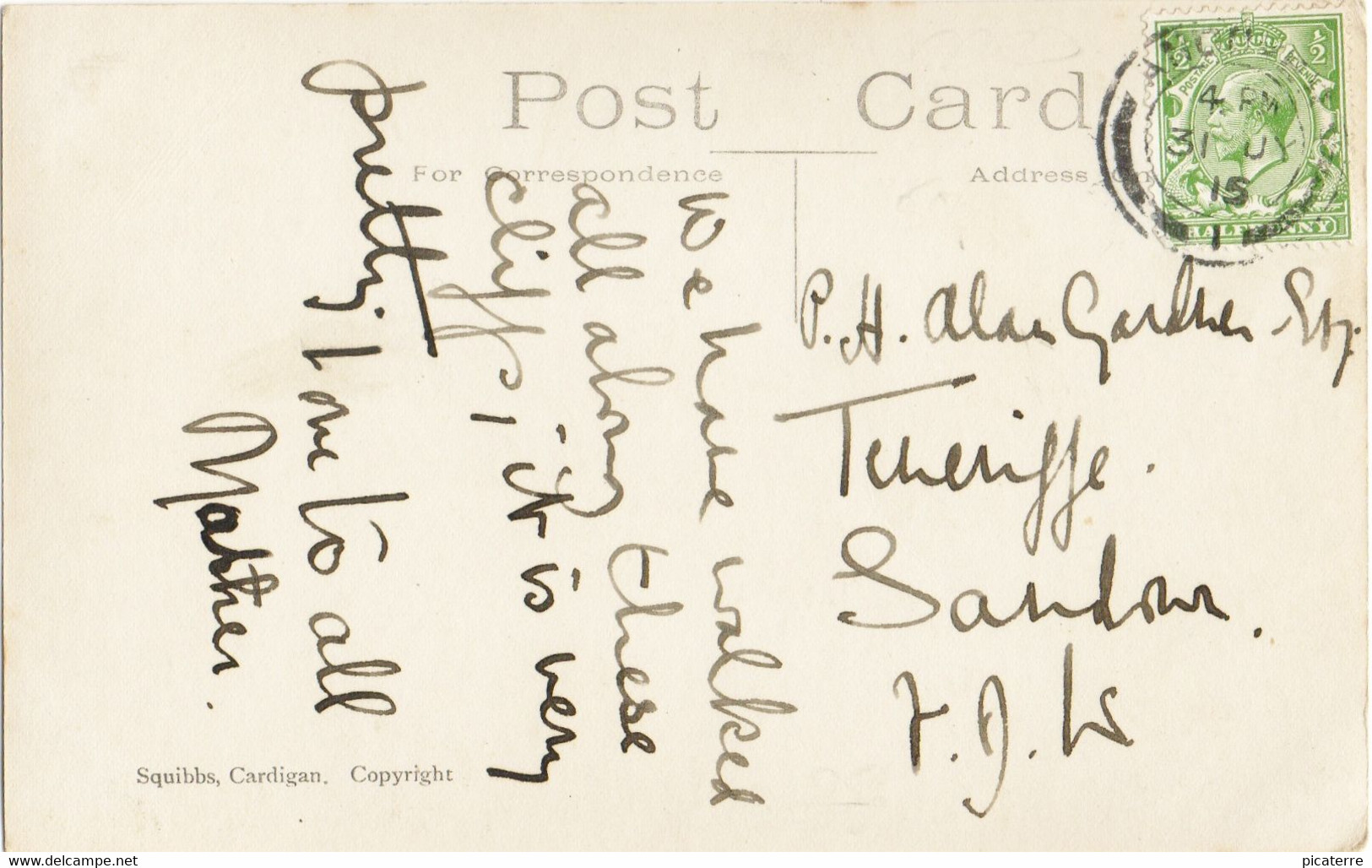 Cardigan Island, Gwbert-On-Sea 1915 (Squibbs No.57) - Cardiganshire