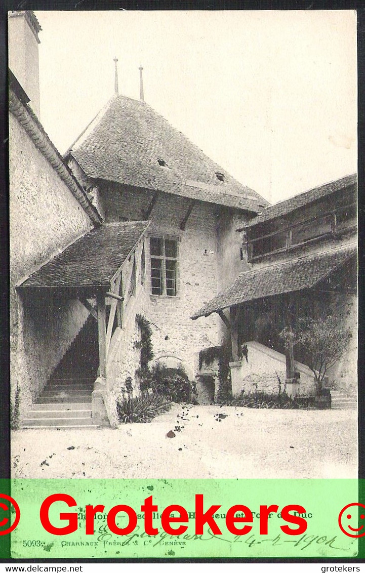 VEYTAUX Château De Chillon Escalier D’Honneur Et Tour Du Duc Sent 1902 LAUSANNE > Constantine /ALGERIE - Constantine