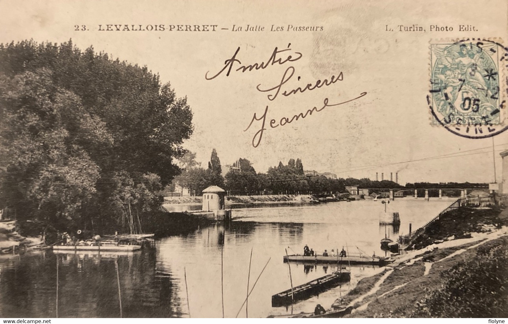 Levallois Perret - La Jatte - Les Passeurs - Bac Bateau - Le Pont - Levallois Perret