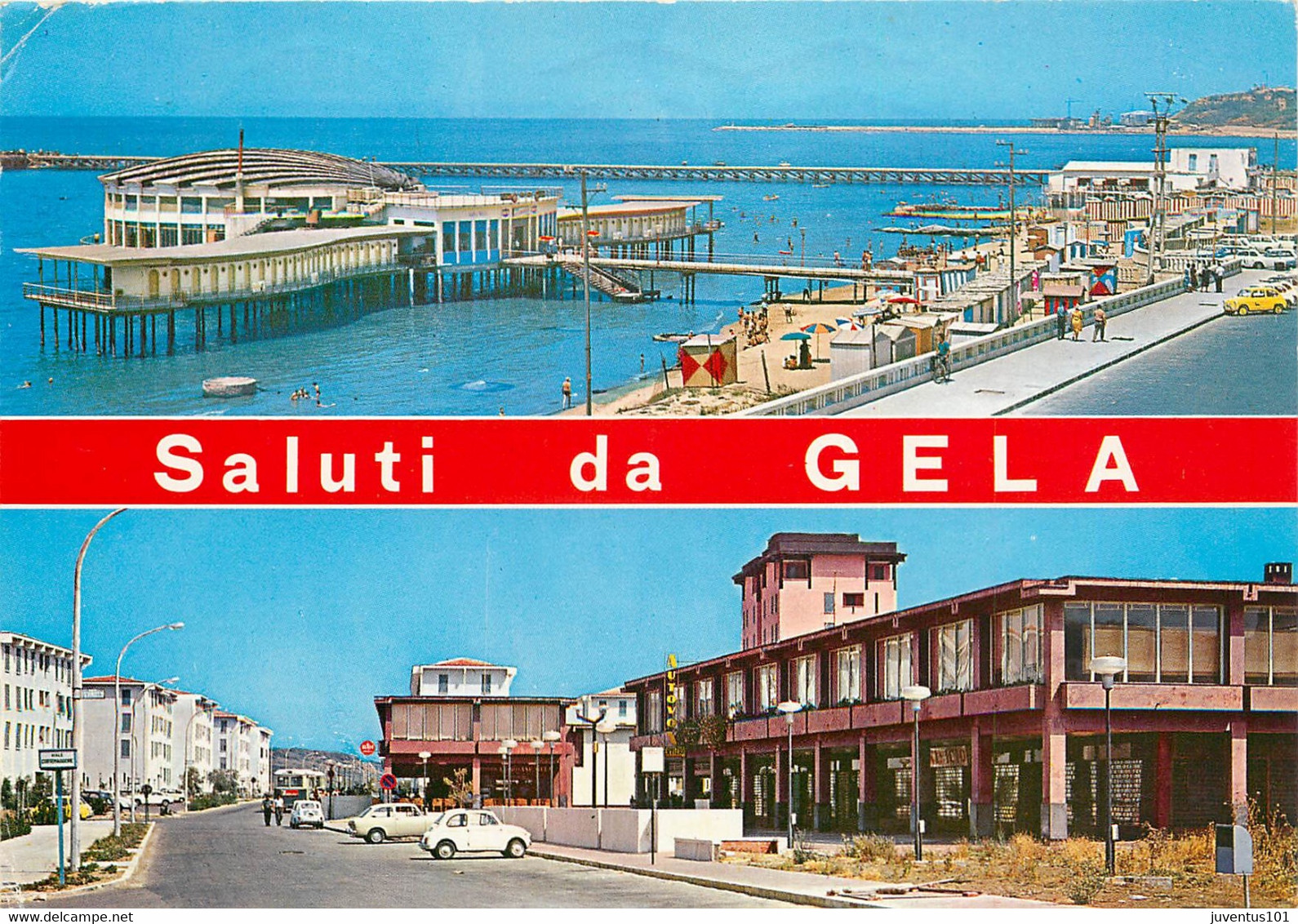 CPSM Sicilia-Saluti Da Gela-Beau Timbre    L753 - Gela