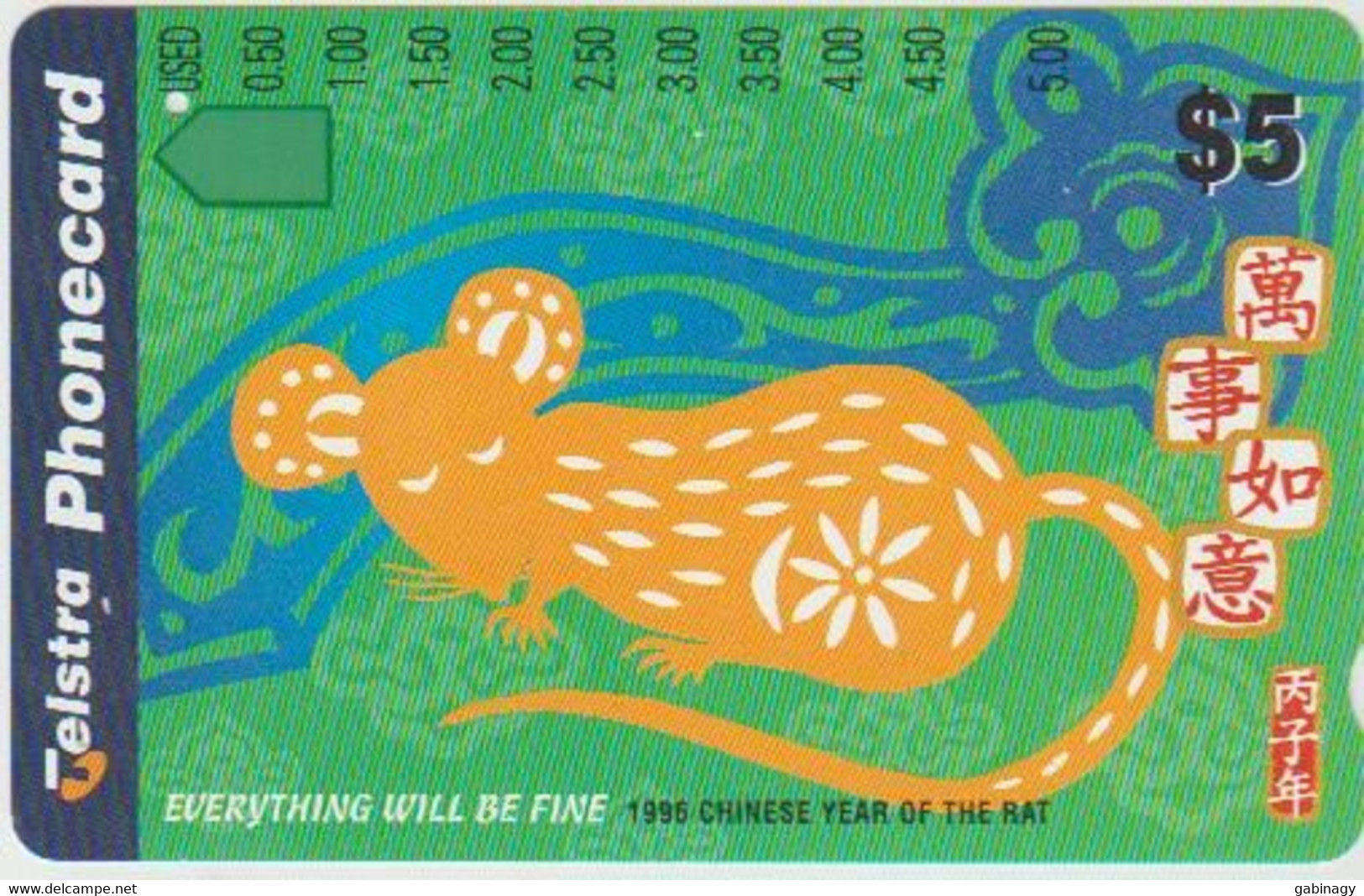 #14 - AUSTRALIA-03 - 1996 Year Of The Rat-Everything Will Be Fine - ZODIAC - HOROSCOPE - Australie