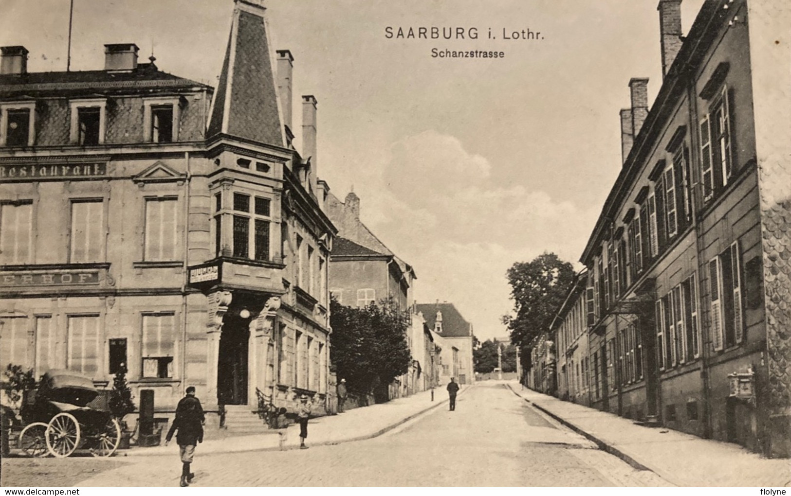 Sarrebourg - Saarburg - Schanzstrasse - Rue - Hôtel Restaurant - Sarrebourg