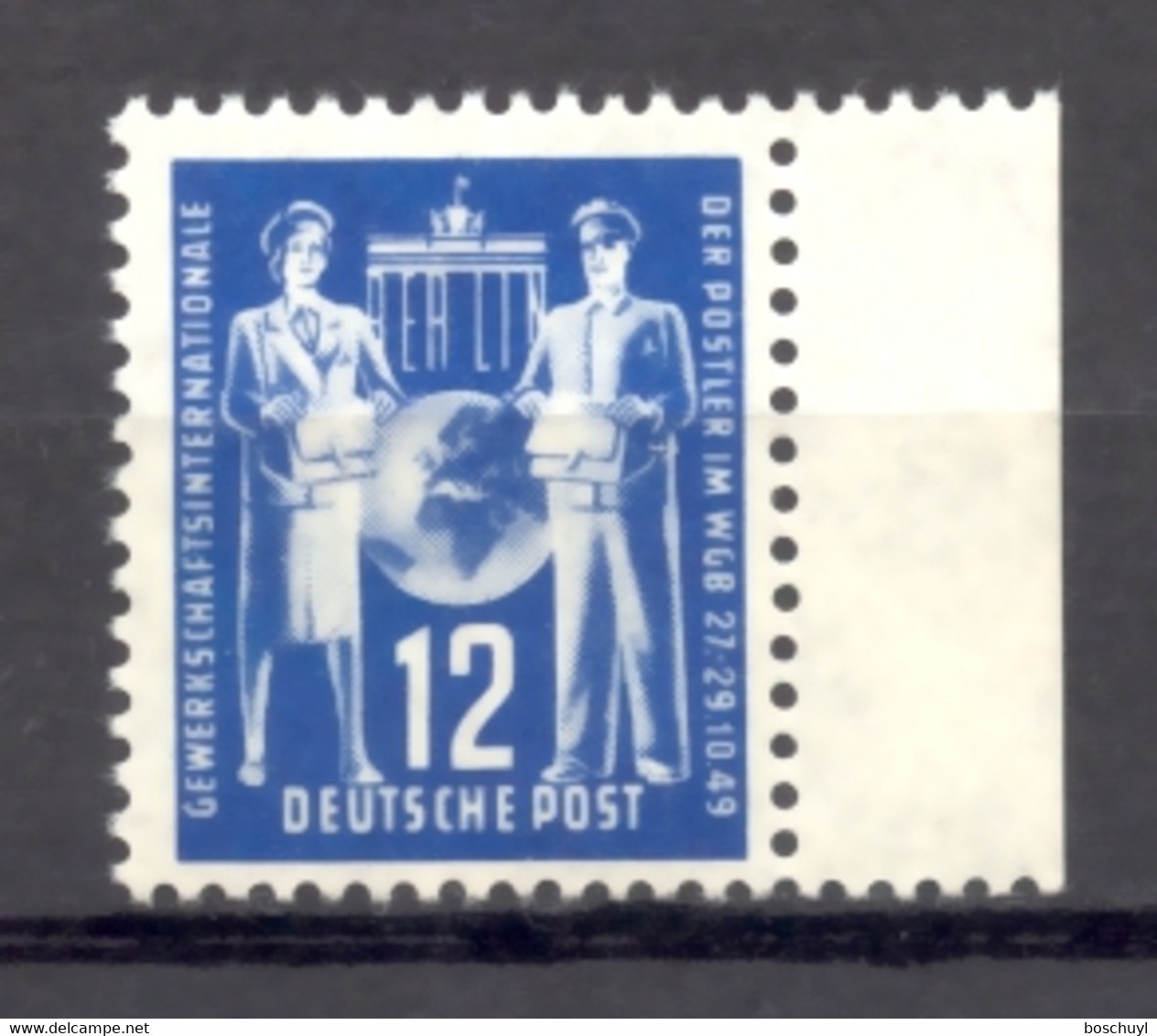 Germany, DDR, GDR, 1949, Postal Workers Union, MNH, Michel 243 - Neufs