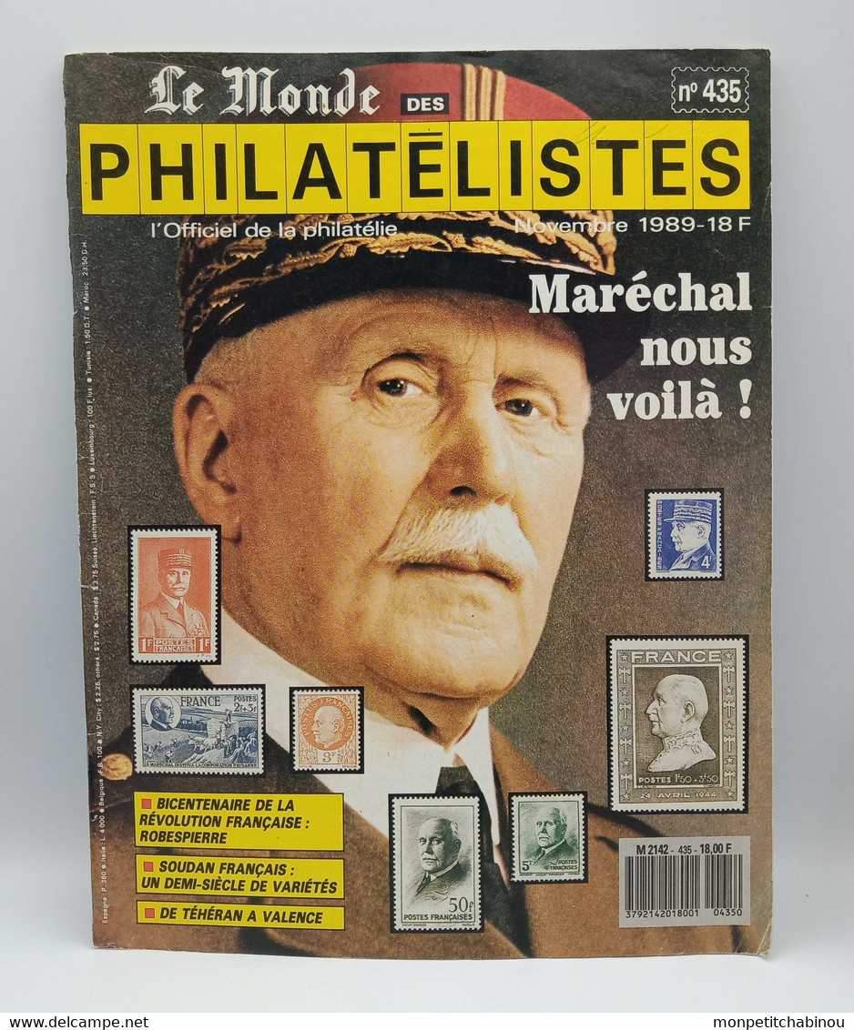 Le Monde Des Philatélistes N°435 (Novembre 1989) - Français (àpd. 1941)