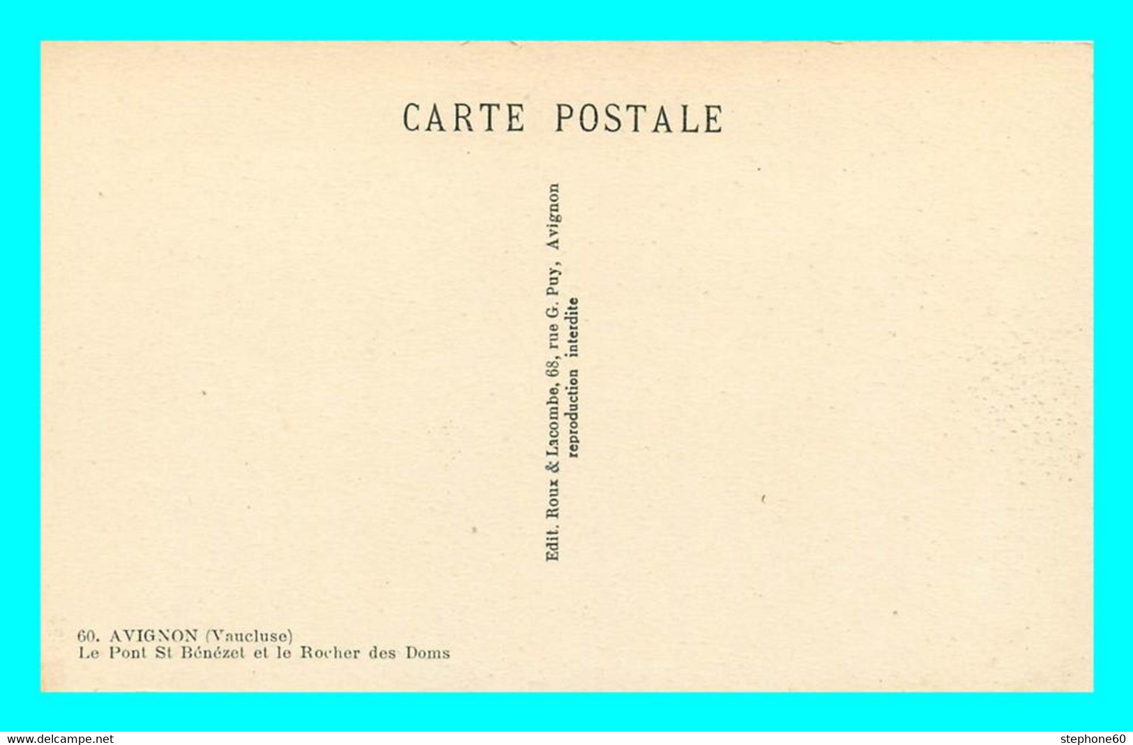 1lo - a072 Lot 50 CPA / CPSM format CPA AVIGNON ( Dep 84 )