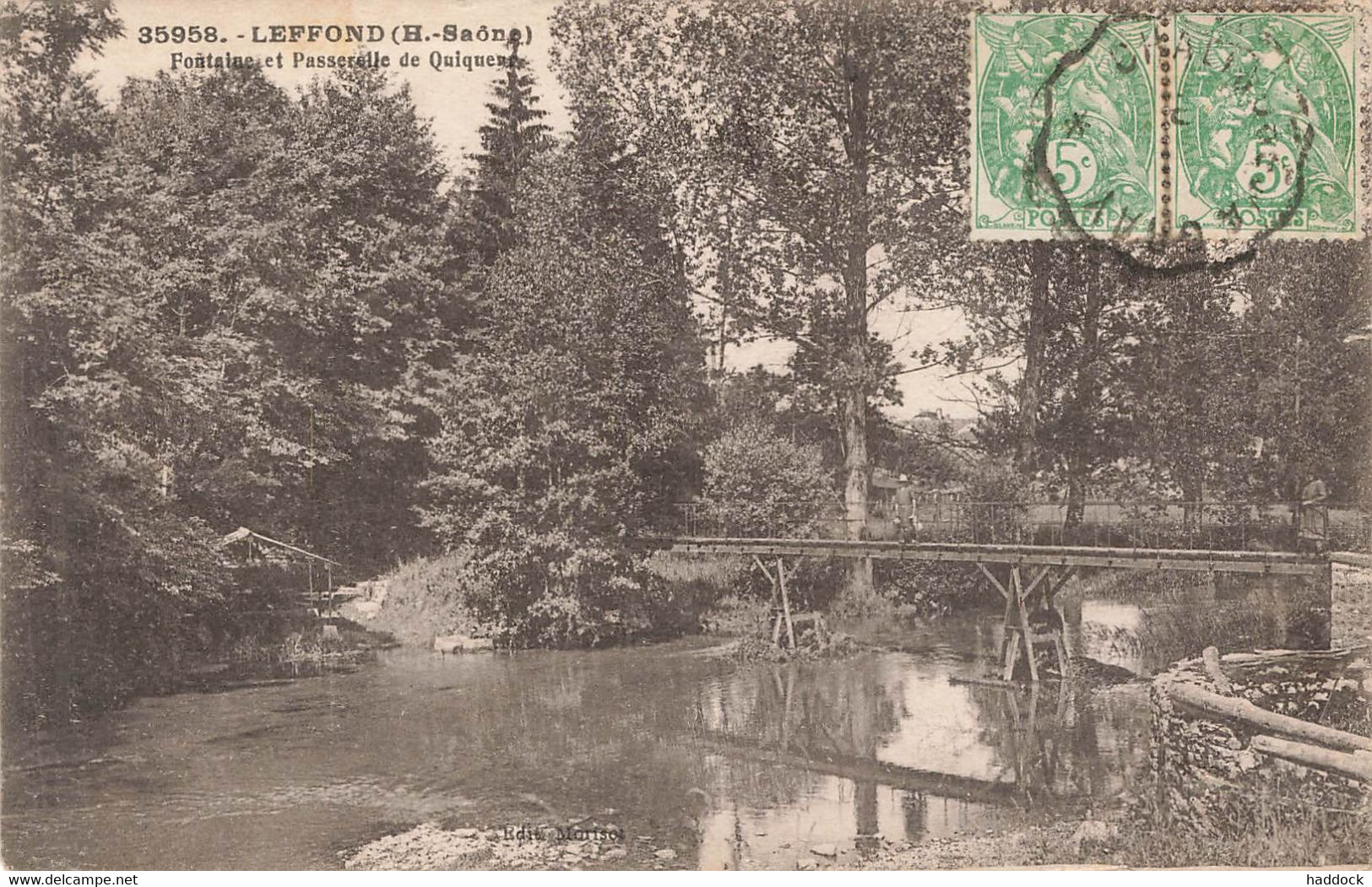 LEFFOND : FONTAINE ET PASSERELLE DE QUINQUEUX - Autres & Non Classés