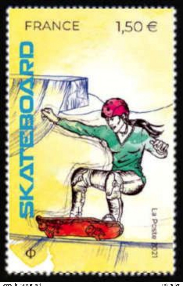 France 2021 - SPORT - Couleur Passion (Skateboard) ** - Unused Stamps