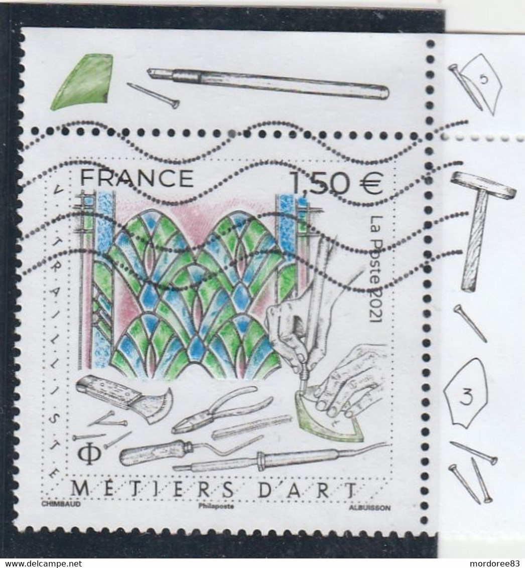 FRANCE 2021 METIERS D ART VITRAILLISTE OBLITERE BDF - Used Stamps