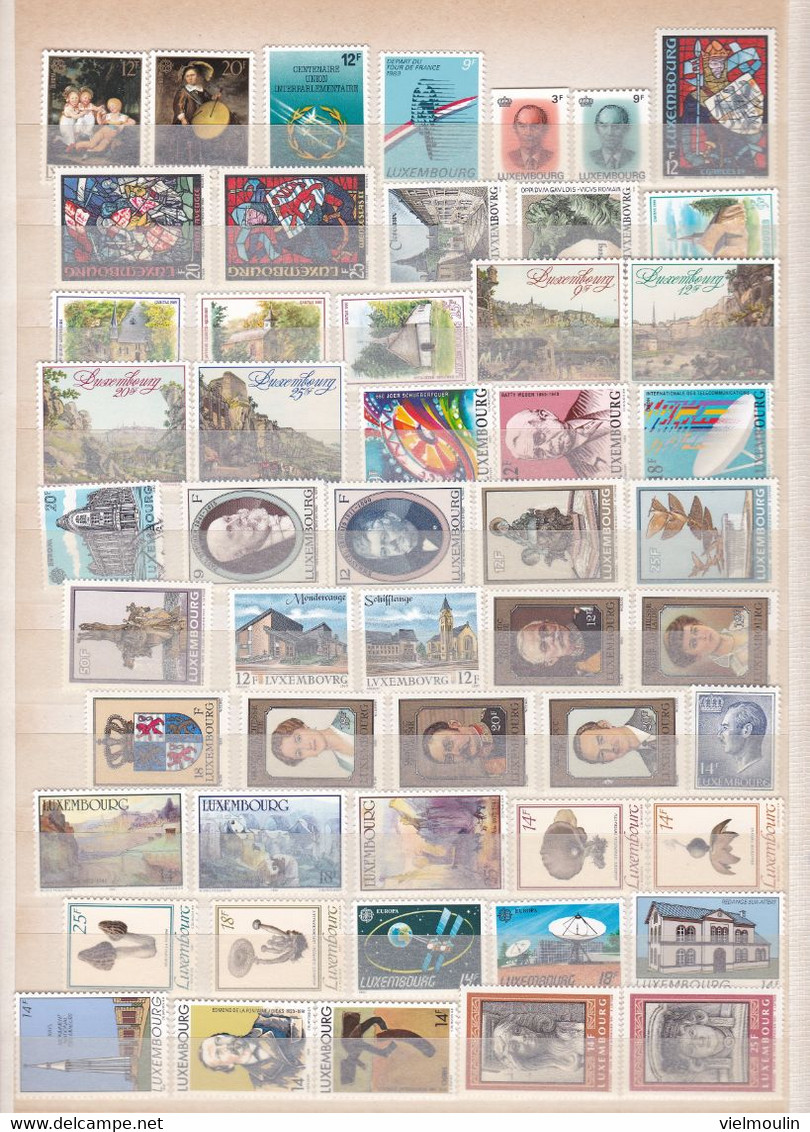 LUXEMBOURG BELLE COLLECTION**/*/OBL/BLOCS TRES FORTE COTE A VOIR. - Collections