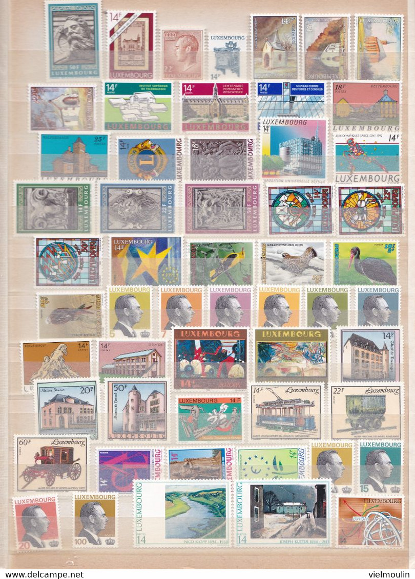 LUXEMBOURG BELLE COLLECTION**/*/OBL/BLOCS TRES FORTE COTE A VOIR.