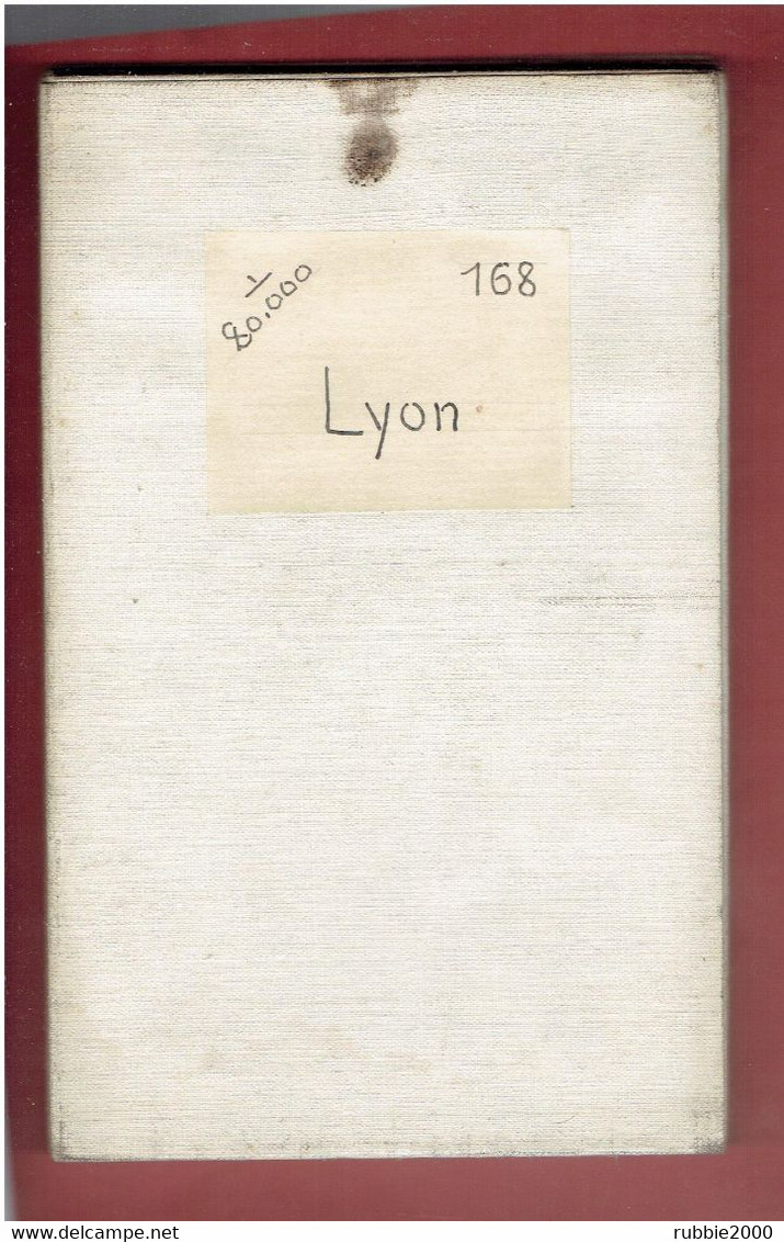 CARTE GEOLOGIQUE ENTOILEE 1902 LYON VAULX EN VELIN THIL GIVORS ECHALLAS VERNAISON FEYZIN SATOLAS ET BONCE CHARANTONNAY - Cartes Topographiques