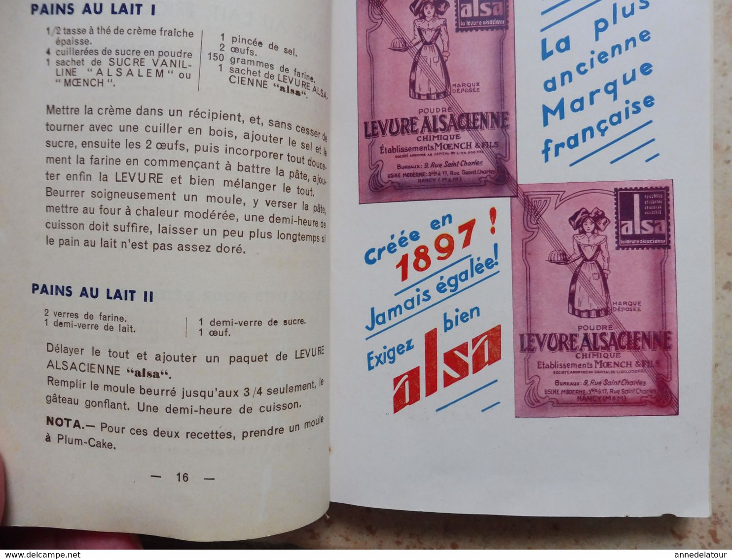 1947 Les Bonnes Recettes ALSA ,  158 Pages , Dont 16 Pages Publicitaires (couverture Toilée) - Recepten