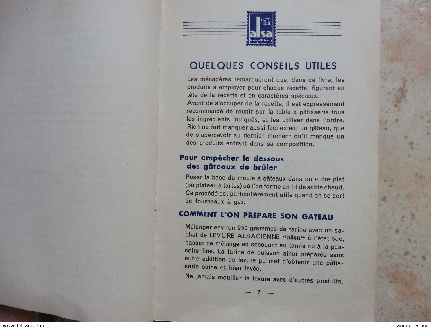 1947 Les bonnes recettes ALSA ,  158 pages , dont 16 pages publicitaires (couverture toilée)