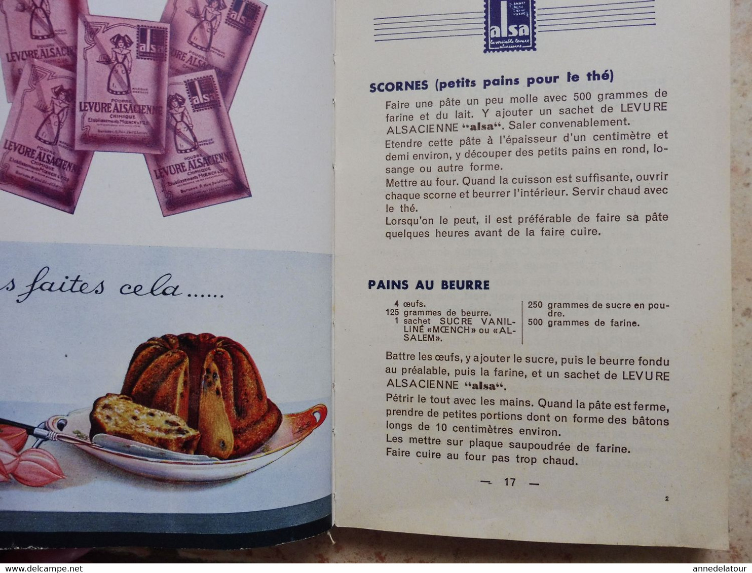 1947 Les bonnes recettes ALSA ,  158 pages , dont 16 pages publicitaires (couverture toilée)