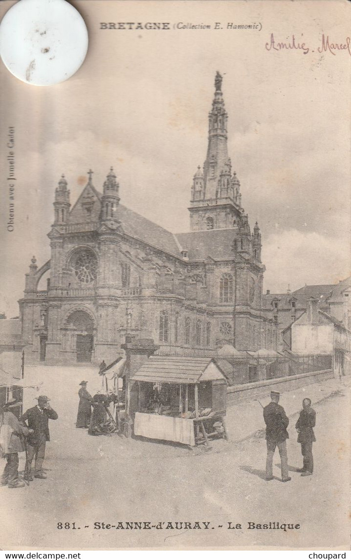 56 - Très Belle Carte Postale Ancienne De Saint Anne D'Auray   La  Basilique ( Dos Simple 1903 ) - Sainte Anne D'Auray