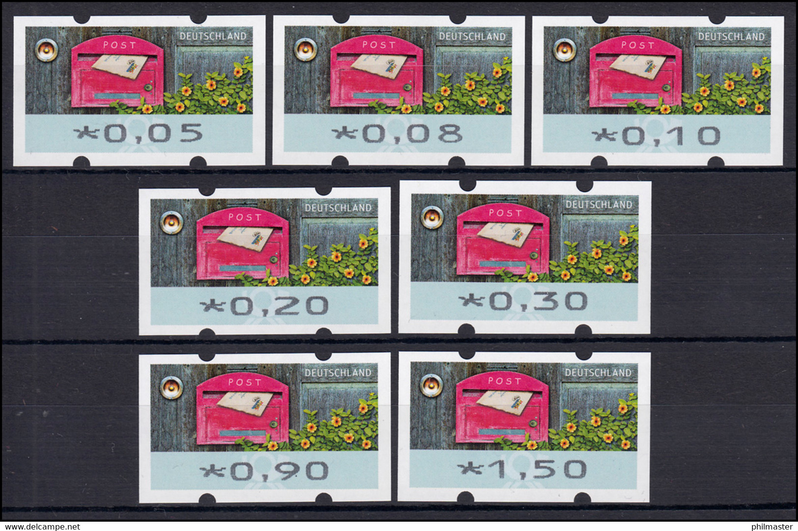 9 Empfangen - 7 ATM 5-150 Cent 2017, Satz VS 1, Postfrisch ** - Automaatzegels [ATM]