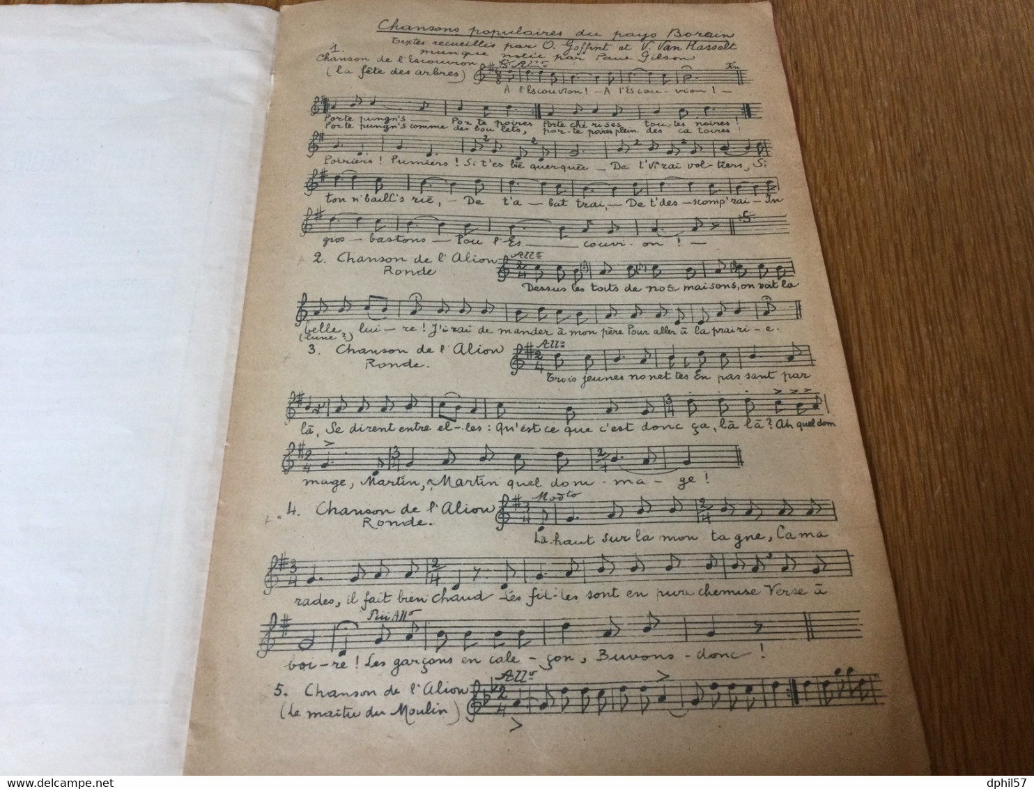 Recueil De Chanson Du Pays Borain  édité Pour Les 100 Ans De L’harmonie De Wasmes (1904) - Musique