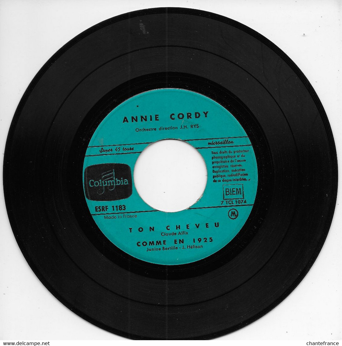 Annie Cordy 45t. EP "ton Cheveu" - Andere - Franstalig