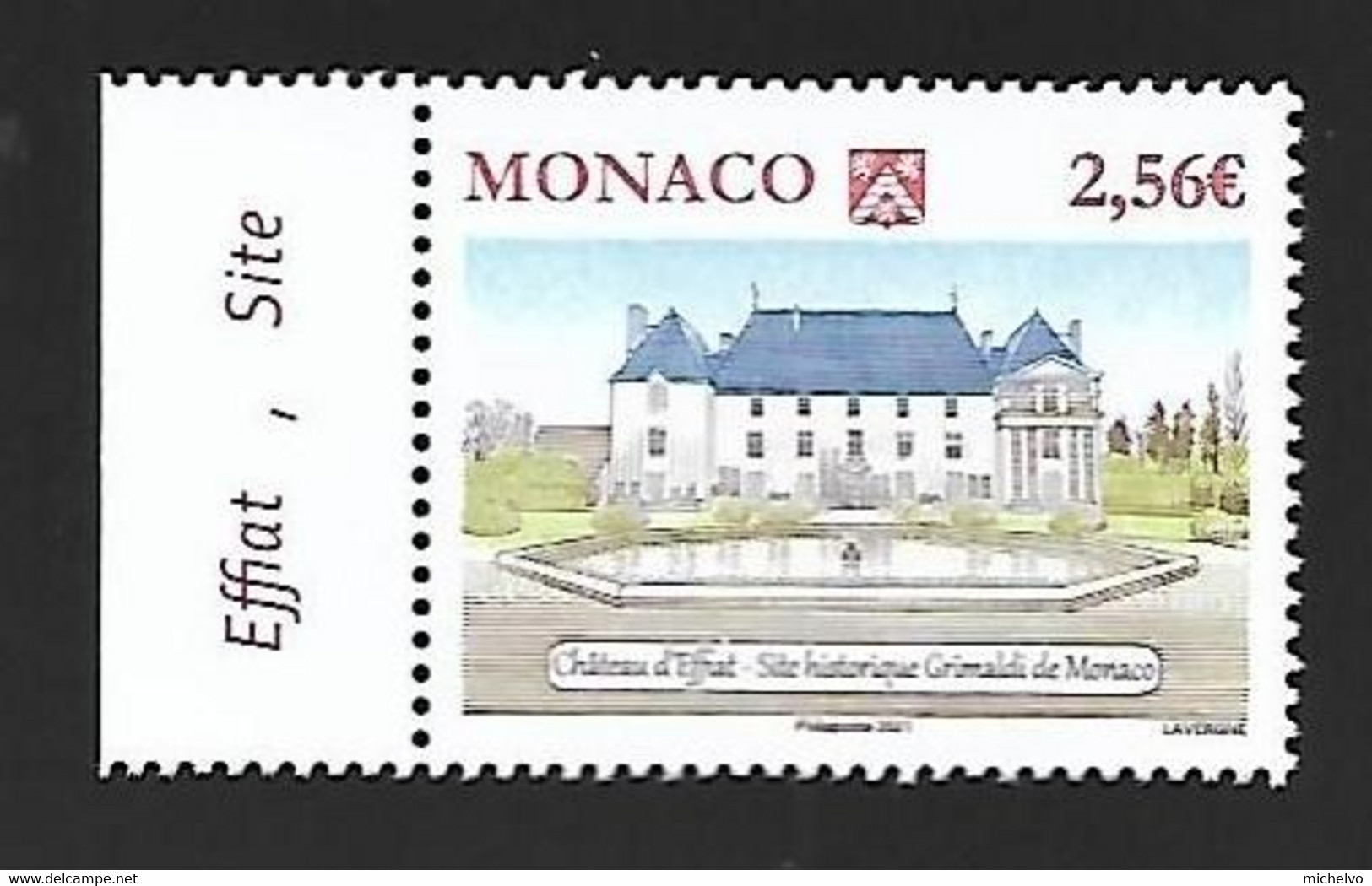 Monaco 2021 - Yv N° 3293 ** - Le Château D’Effiat (Ancien Fief Des Grimaldi) - Neufs