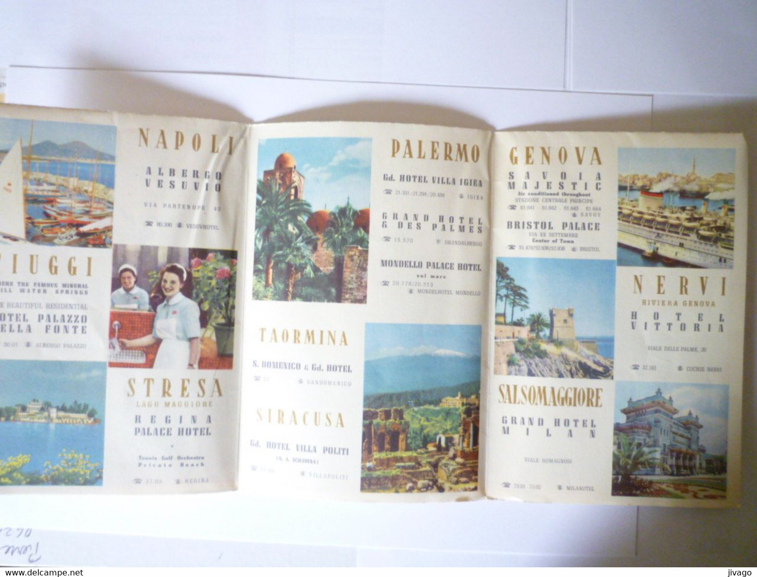 2021 - 2384  DOC PUB RESTAURANTS ITALIENS  " ITALHOTELS "  1954   XXX - Non Classés