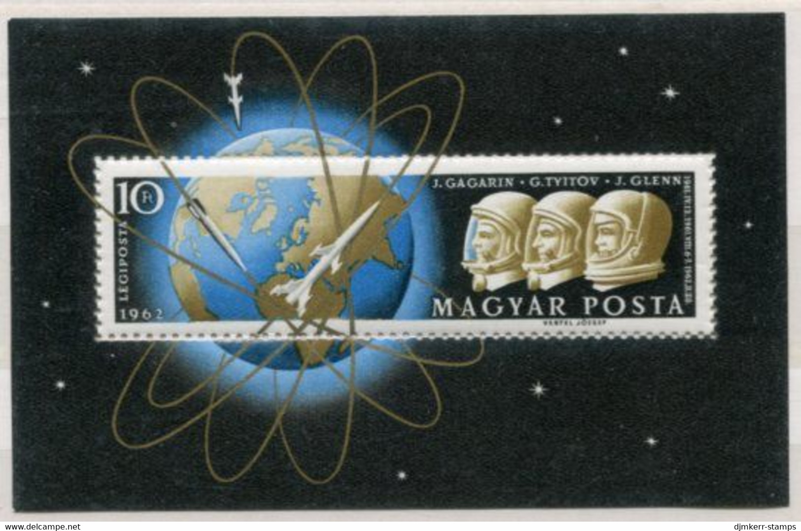 HUNGARY 1962 Space Flight  Block MNH / **.  Michel Block 33 - Ungebraucht