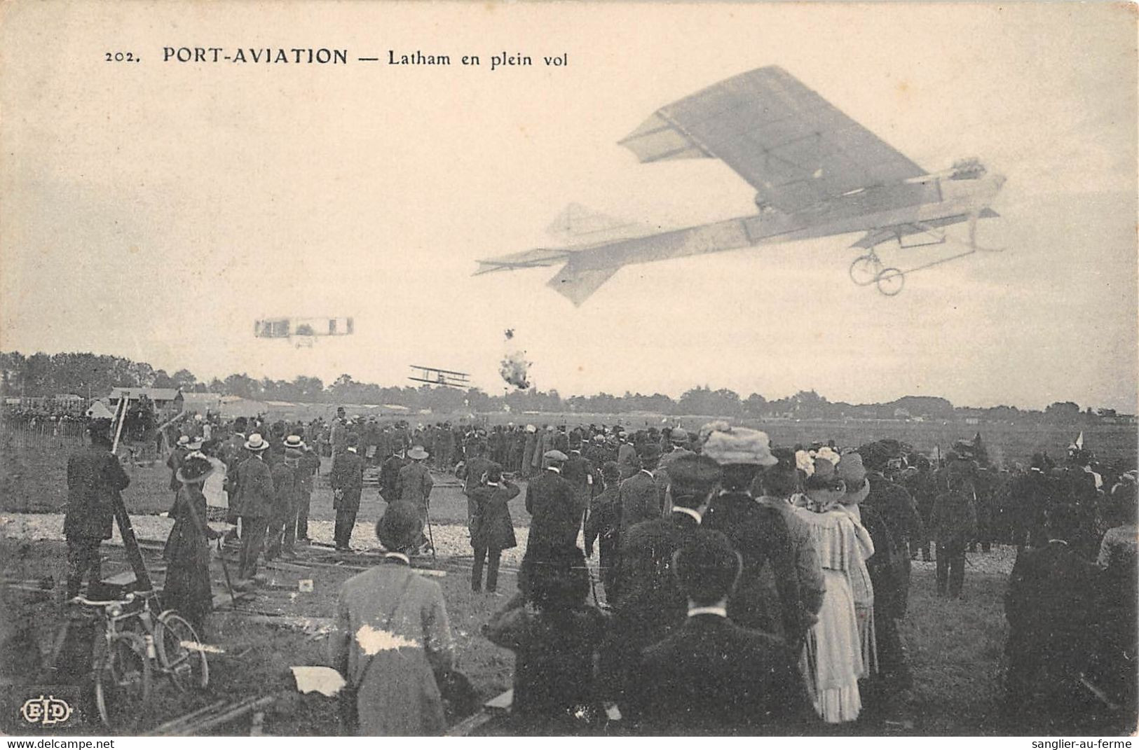 CPA AVIATION PORT AVIATION LATHAM EN PLEIN VOL - ....-1914: Précurseurs